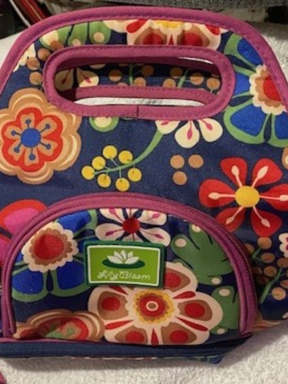 Lily Bloom Floral Insulated Double Decker Lunch Bag